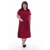 Платье женское "Ф-1-56б" плательная ткань (цвет бордовый)