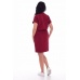 Платье женское "Ф-1-57б" плательная ткань (цвет бордовый)