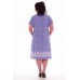 Платье женское "4-51" кулирка (полоска, цвет голубой)