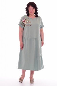 Платье женское "Ф-1-29" плательная ткань (цвет мятный)