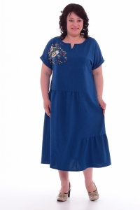 Платье женское "Ф-1-29д" плательная ткань (цвет бирюзовый)