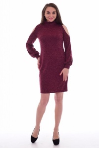 Платье женское "Ф-1-55" сандра (цвет бордовый)