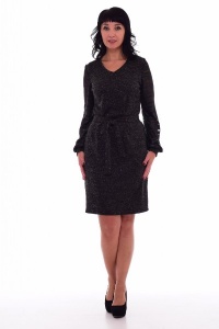 Платье женское "Ф-1-47" джерси (цвет черный)