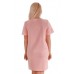 Платье женское "П 698/2" футер (собака, цвет розовый)