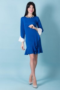 Платье женское "П 501" далгыч (цвет васильковый)