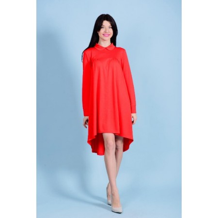 Платье женское "П 539" милано облегченное (цвет красный)