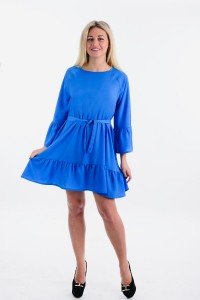Платье женское "П 666" кетти (цвет голубой)