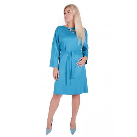 Платье женское "П 720" милано (цвет голубой меланж)