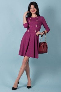 Платье женское "П 525" милано (цвет лиловый)