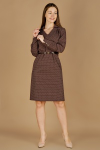 Платье женское "П399" вискоза (цвет шоколадный)