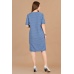 Платье женское "П409" трикотаж (цвет темно-синий)