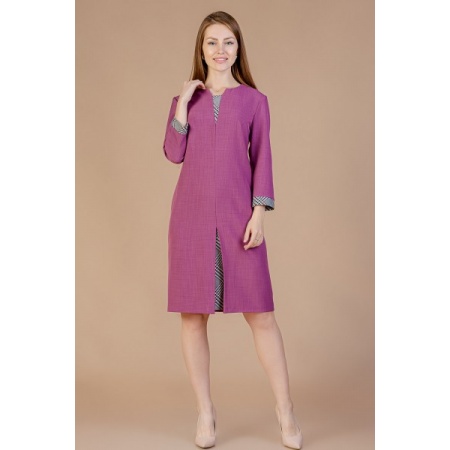 Платье женское "П392" вискоза (цвет сливовый)