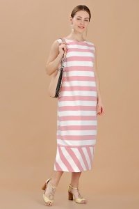 Платье женское "П406" трикотаж (цвет розовый)