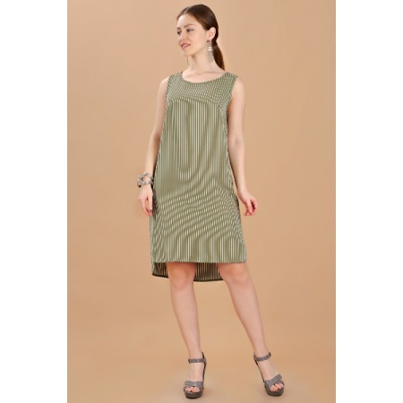 Платье женское "П412" трикотаж (цвет зеленый)