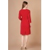 Платье женское "П391" вискоза (цвет красный)