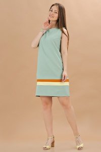 Платье женское "П378" трикотаж (цвет мятный)