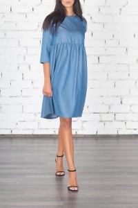Платье женское "№108" джинса (цвет голубой)