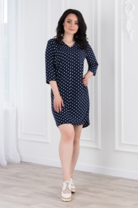 Платье женское "0941-34" штапель (цвет синий)