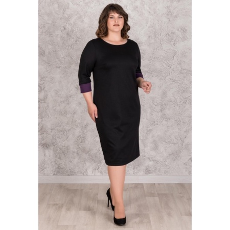 Платье женское "0279-11" милано (цвет черный)
