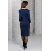 Платье женское "0260" милано (цвет темно-синий)