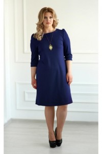 Платье женское "0119-09" милано (цвет темно-синий)