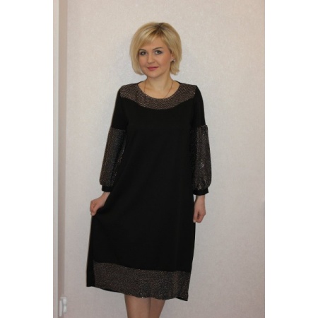 Платье женское "П1140.1" диор (цвет черный)