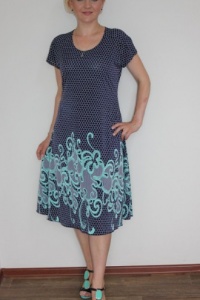 Платье женское "П971.9" масло (цвет синий)