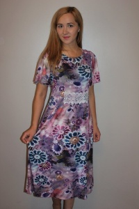 Платье женское "П2010.3" вискоза (цвет сиреневый)