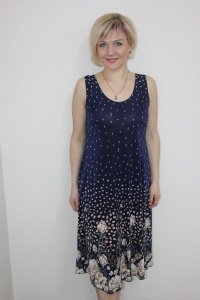 Платье женское "П960.8" масло (цвет синий)