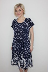 Платье женское "П971.4" масло (цвет темно-синий)