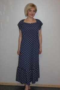 Платье женское "П989.1" ниагара (цвет черный)