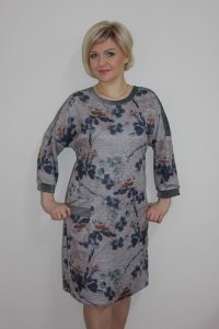 Платье женское "П1146" сандра (цвет серый)