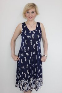 Платье женское "П960.11" масло (цвет синий)