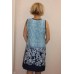 Платье женское "П967" кулирка (цвет голубой)