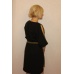 Платье женское "П1136.1" барби (цвет черный, хаки)