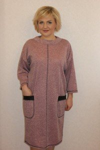 Платье женское "П2120" полиэстер (цвет розовый)