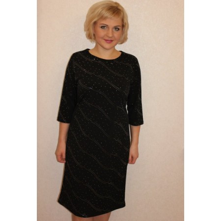 Платье женское "П2123.1" масло (цвет черный)