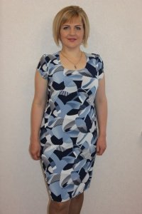 Платье женское "П566.2" масло (цвет голубой)