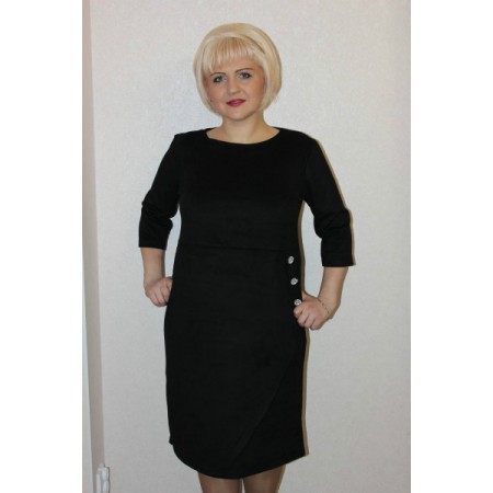 Платье женское "П2071.1" спандекс (цвет черный)