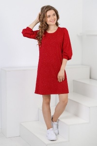 Платье женское "Флирт" плательная ткань (цвет красный)