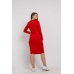 Платье женское "ПТР-341" рибана (цвет красный)