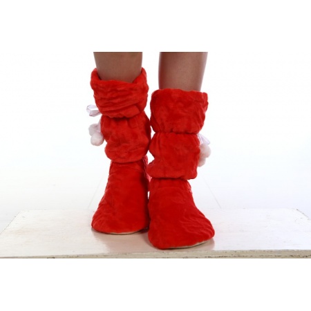 Носки домашние женские "10-01ж" велсофт (цвет терракотовый)