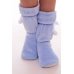 Носки домашние женские "10-01з" велсофт (цвет голубой)