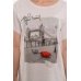 Туника-футболка женская "1302/1" кулирка меланж (цвет бежевый)