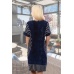 Платье женское "4094" вискоза (цвет синий)