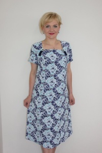 Платье женское "П2019.1" полиэстер (цвет голубой)