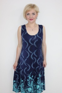 Платье женское "П960.12" масло (цвет синий)