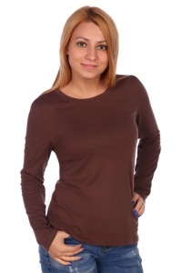 Блузка женская "БЖ-65" ангора супрем (цвет шоколадный)