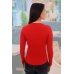 Блузка женская "10458" кулирка с лайкрой пенье (цвет красный)