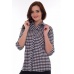 Рубашка женская "6-167" кулирка (клетка, цвет серый)